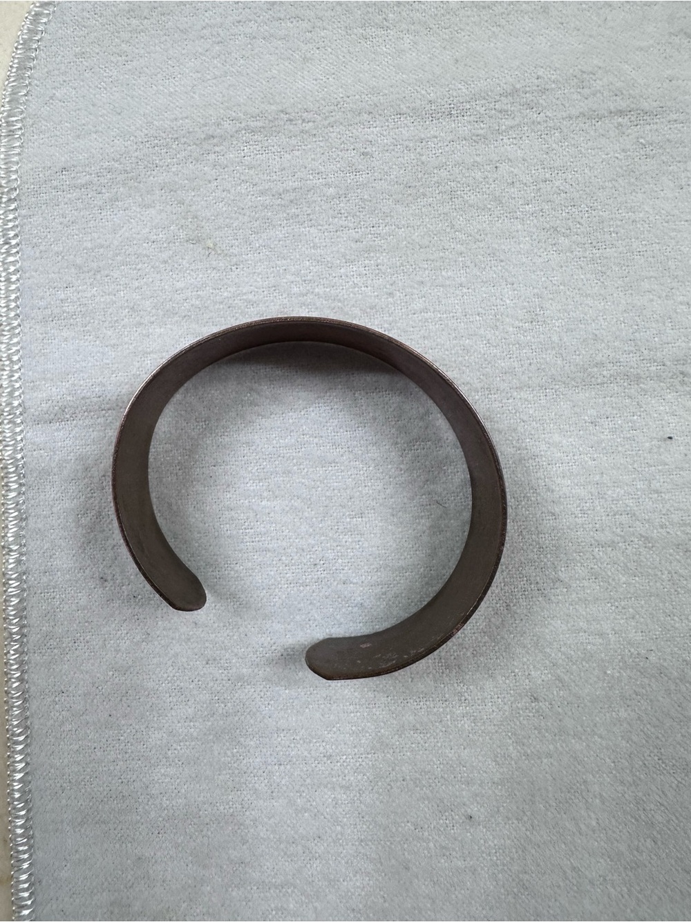 Copper Cuff Bracelet - Floral & Geometric Design - Picture 3 of 3